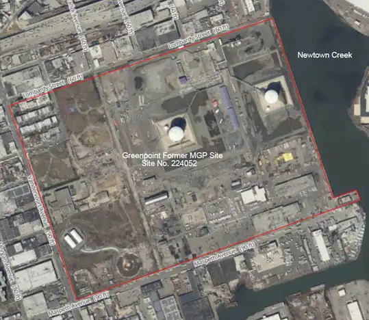 Greenpoint Energy Center former MGP site